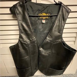 Leather vest
